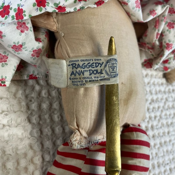 Vintage Raggedy Ann Doll by Knickerbocker - Picture 4 of 7